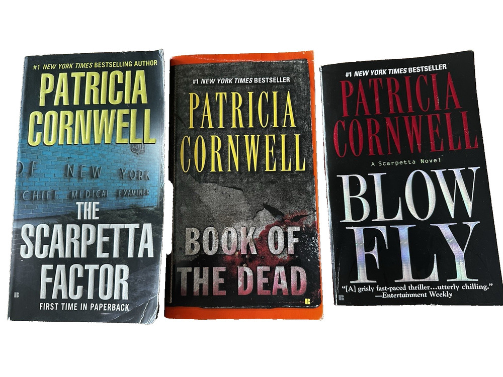 Patricia Cornwell PB Novel Book 3 Lot Scapetta Factor/Blowfly/Book of the Dead